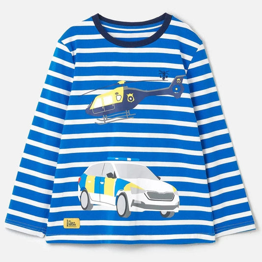Little Lighthouse Long Sleeved Oliver T-Shirt, Police Helicopter