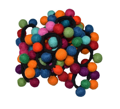 Felt Ball Hair Tie – Handmade Merino Wool Hair Bobble