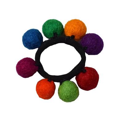 Felt Ball Hair Tie – Handmade Merino Wool Hair Bobble