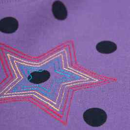 Frugi Jessica Jumper Dress – Purple Polka Dot