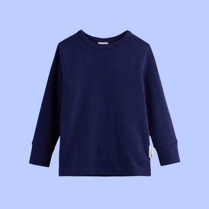 ScandiBugs Own Label Organic Long Sleeve Top - Deep Sea Navy