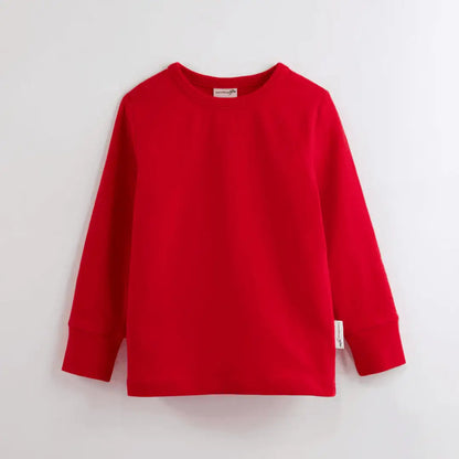 ScandiBugs Own Label Organic Long Sleeve Top - Roaring Red