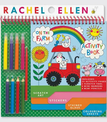 Rachel Ellen Activity Book with Scratch Art, Stickers & Colouring Set