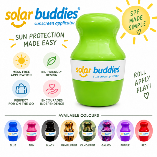 Solar Buddie – Child-Friendly, Refillable Sunscreen Applicator