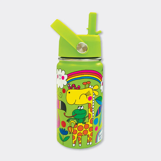 Jungle Insulated Stainless Steel Kids Water Bottle – 340ml