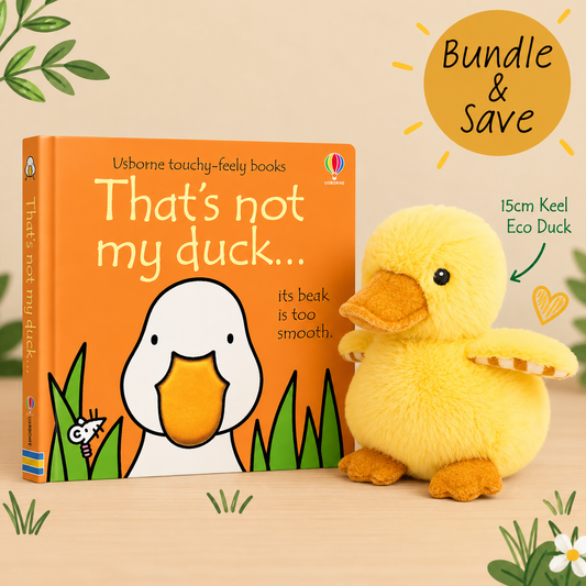 Usborne That's Not My Duck Book & Keeleco Soft Toy Bundle
