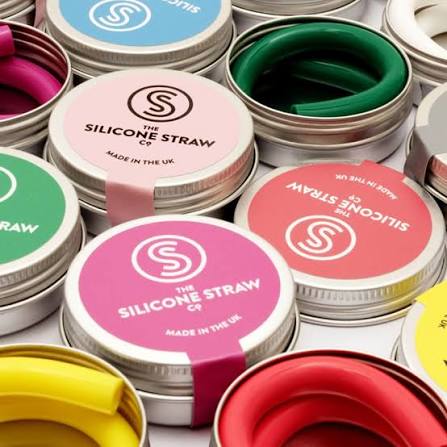 The Silicone Straw Company Single Tin & Reusable Silicone Straws