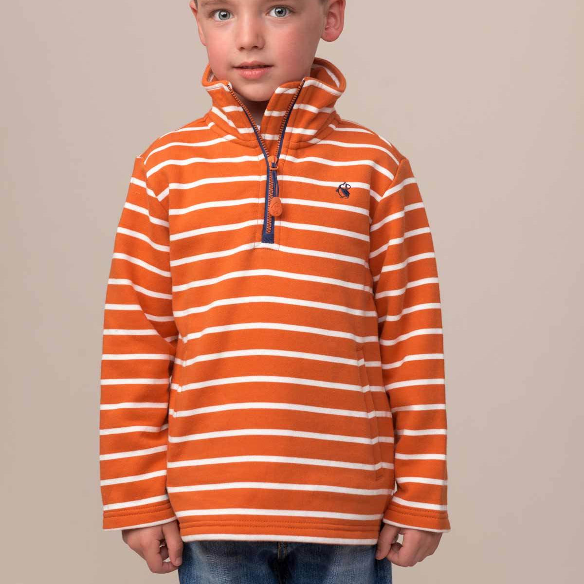 Little Lighthouse Thom Sweatshirt – Burnt Orange Stripe