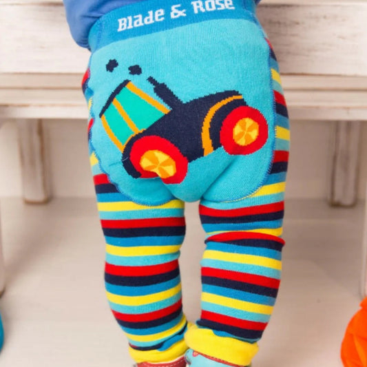 Bright Tractor Knitted Leggings