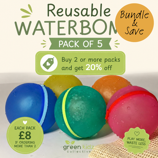 Reusable Silicone Water Bombs – Pack of 5 with Magnetic Closure | Eco-Friendly Water Balloons