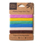 Jungle Culture Plastic Free Hair Ties, Pack of 6, Brights