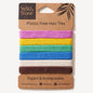 Wild & Stone Plastic Free Hair Ties – Multi Colour Pack of 6